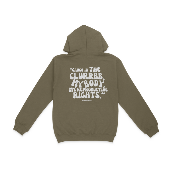 My Body Pull Over Hoodie- Puff Print