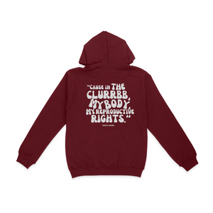 My Body Pull Over Hoodie- Puff Print