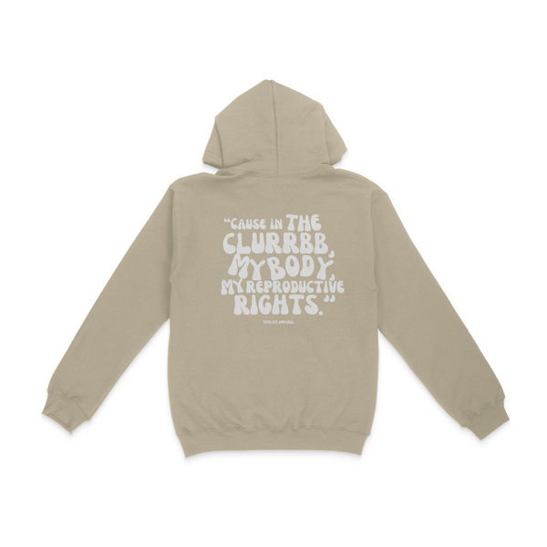 My Body Pull Over Hoodie- Puff Print